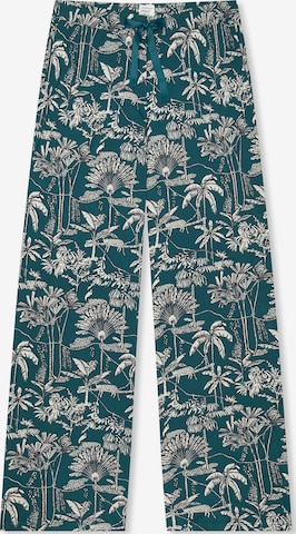 SCHIESSER - Pantalón de pijama 'Mix+Relax' en verde: frente