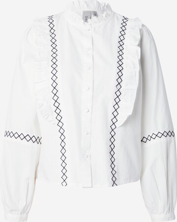 Y.A.S Блуза 'CINDY' в бяло: отпред