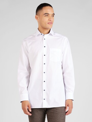 Regular fit Camicia di OLYMP in bianco: frontale