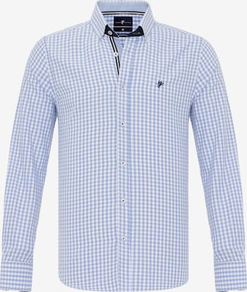 DENIM CULTURE Regular fit Overhemd ' TONEY ' in Blauw: voorkant
