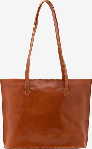 Borsa a spalla 'Borsa a Spalla Donna Pelle Vera Vacchetta - Chiusura Zip Made in Italy' di I Fratelli in beige: frontale