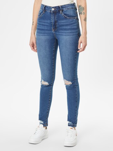 Denim Project Skinny Jeans 'EMMA' in Blauw: voorkant