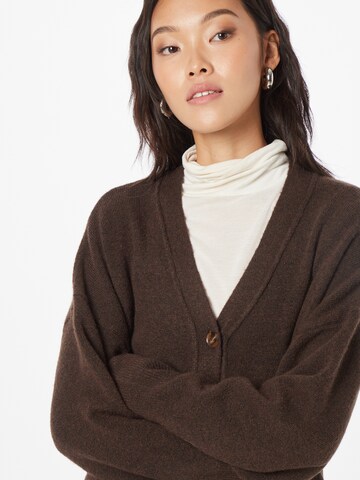 CATWALK JUNKIE Knit Cardigan 'KIRA' in Brown