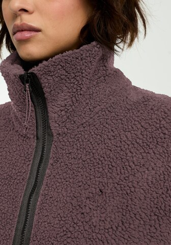 JACK WOLFSKIN Athletic Fleece Jacket in Purple