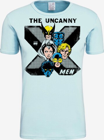 LOGOSHIRT Shirt 'X-Men' in Blauw: voorkant