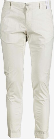 AT.P.CO Pleat-front trousers in White: front
