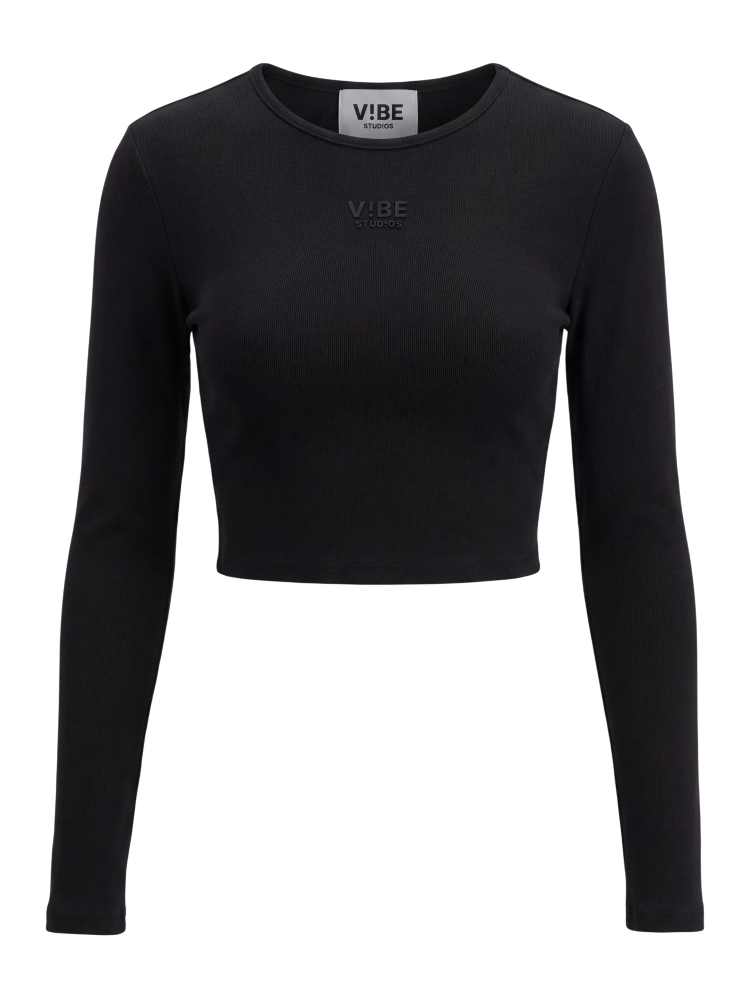 V!BE STUD!OS T-shirt i svart: framsida