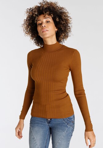 BOYSEN'S Sweater in Brown: front