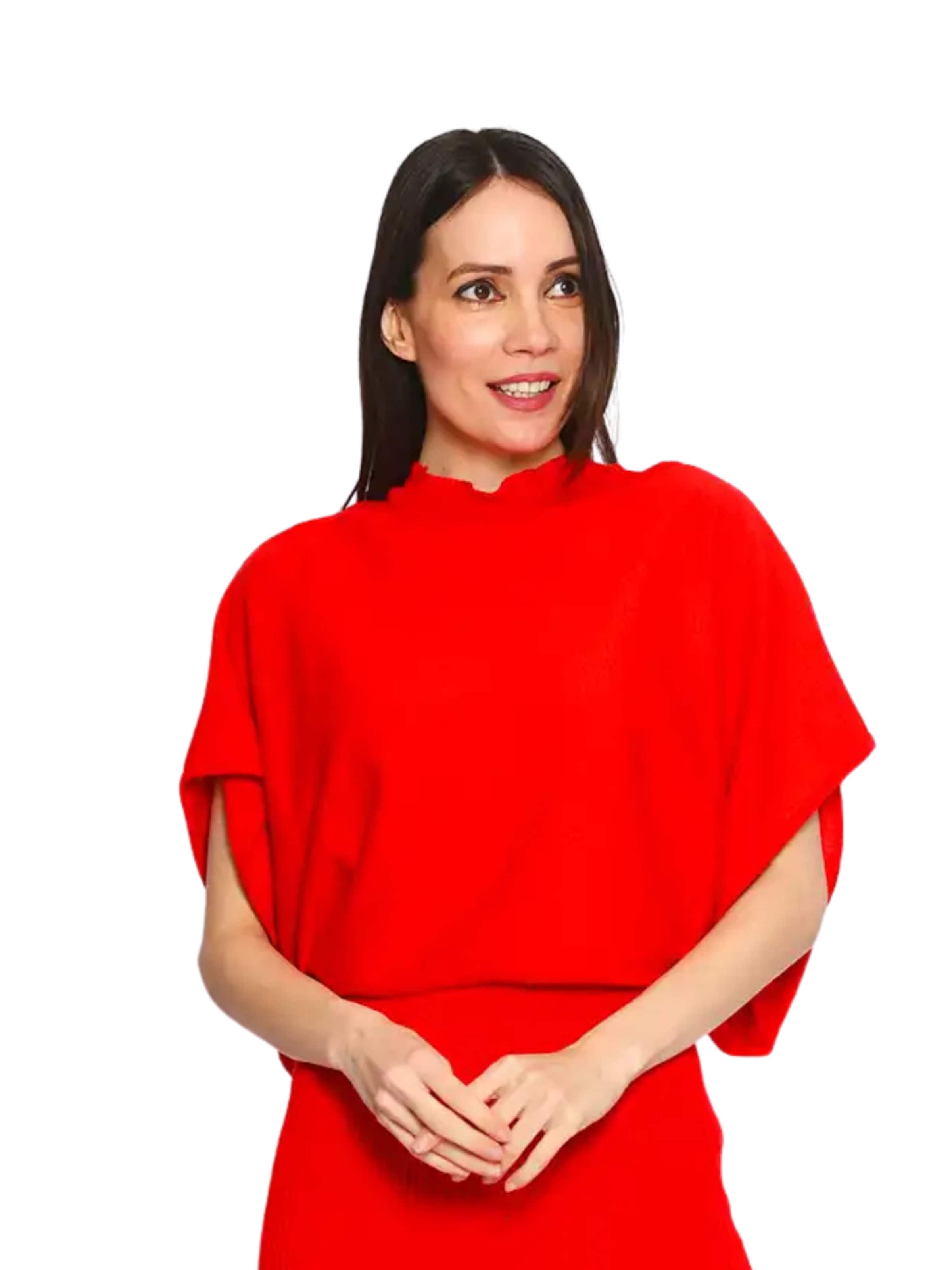 Süel knitwear - Top de punto 'Hanna' en rojo