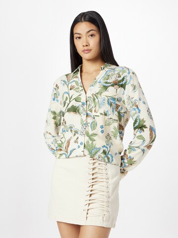 River Island Bluse in Beige: Vorderseite
