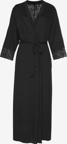 LASCANA Dressing Gown in Black