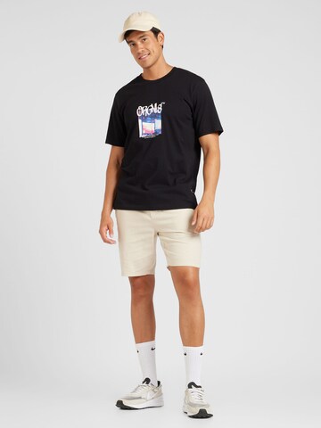JACK & JONES Μπλουζάκι 'JORBUSHWICK BLUR' σε μαύρο