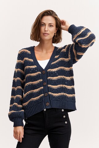 Cardigan 'FRAYA' Fransa en bleu : devant