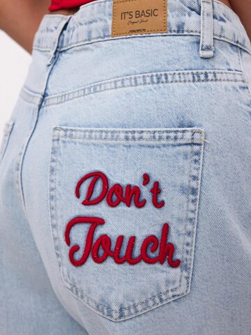 IT'S BASIC Baggy Jeans 'SUPER BAGGY  BERMUDA  SHORT'‌‌‌‌‌‌ in Blau