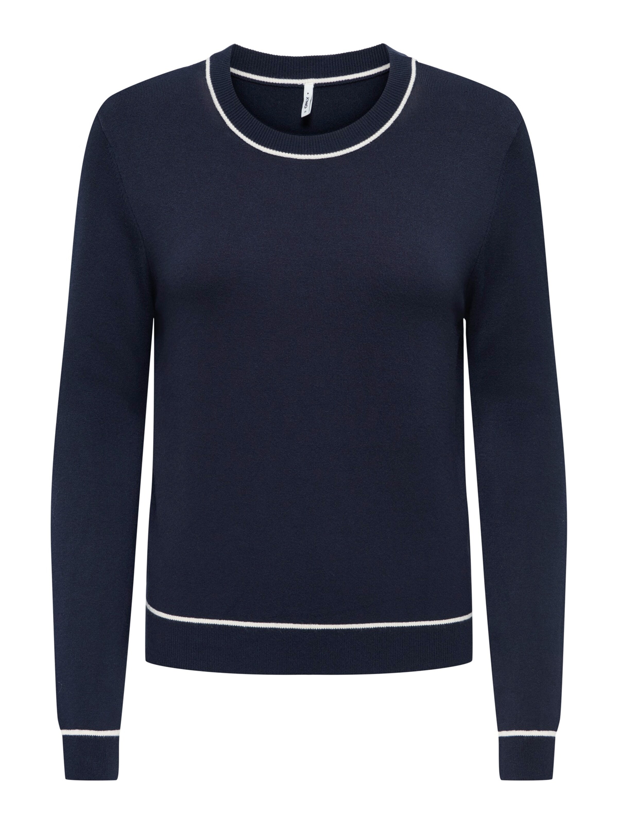 ONLY Pullover 'ONLANDREA' in nachtblau / weiß, Produktansicht