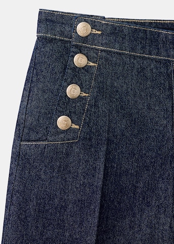 MANGO Wide Leg Jeans in Blau