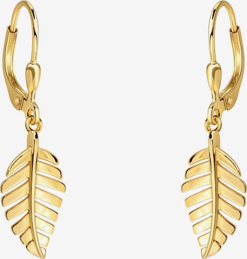Sofia Milani Ohrringe 'Leaf' in Gold: Vorderseite