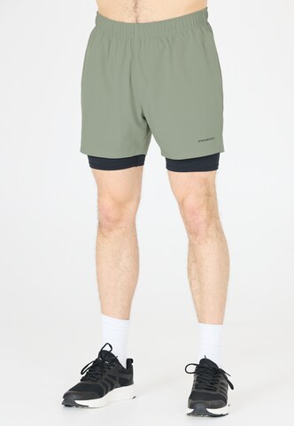 ENDURANCE Regular Sports trousers 'Kros' in Green: front