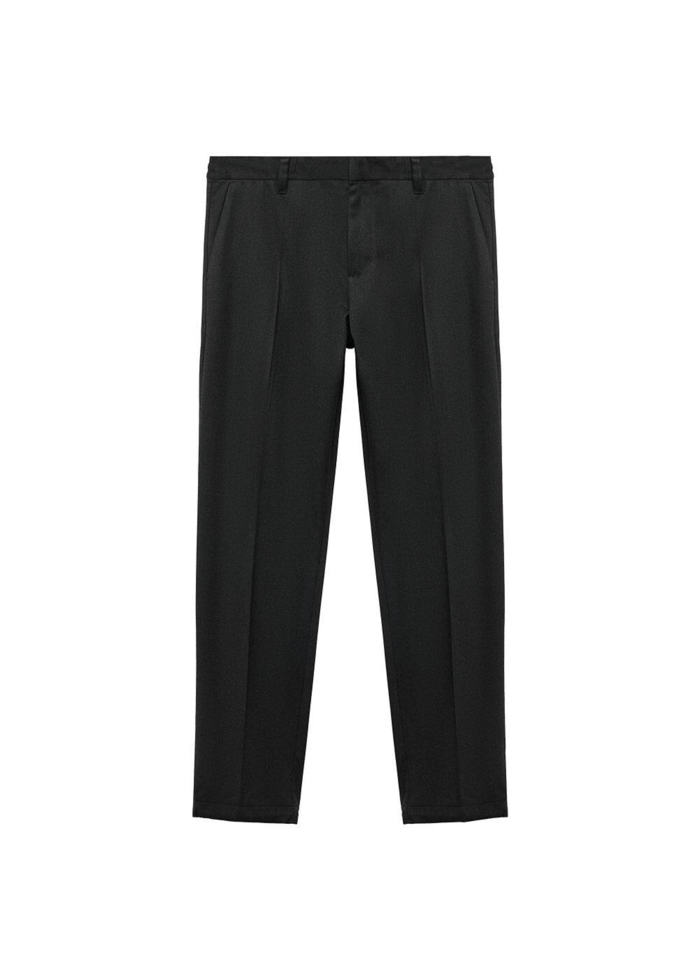 MANGO MAN Slim fit Pleat-Front Pants 'Murlo' in Grey: front