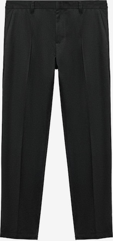 MANGO MAN Slim fit Pleat-Front Pants 'Murlo' in Grey: front