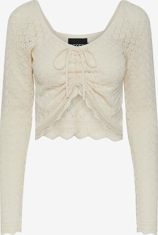 Pullover 'JUDY' di PIECES in beige: frontale
