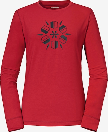 Schöffel Functioneel shirt 'Hasliberg' in Rood: voorkant
