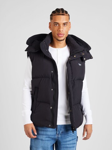 DIESEL Vest 'ROLFYS' in Black: front