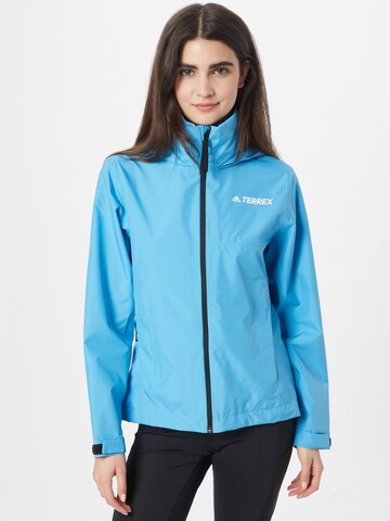 Veste outdoor ADIDAS TERREX en bleu : devant