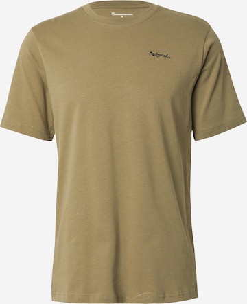 KnowledgeCotton Apparel Shirt in Groen: voorkant