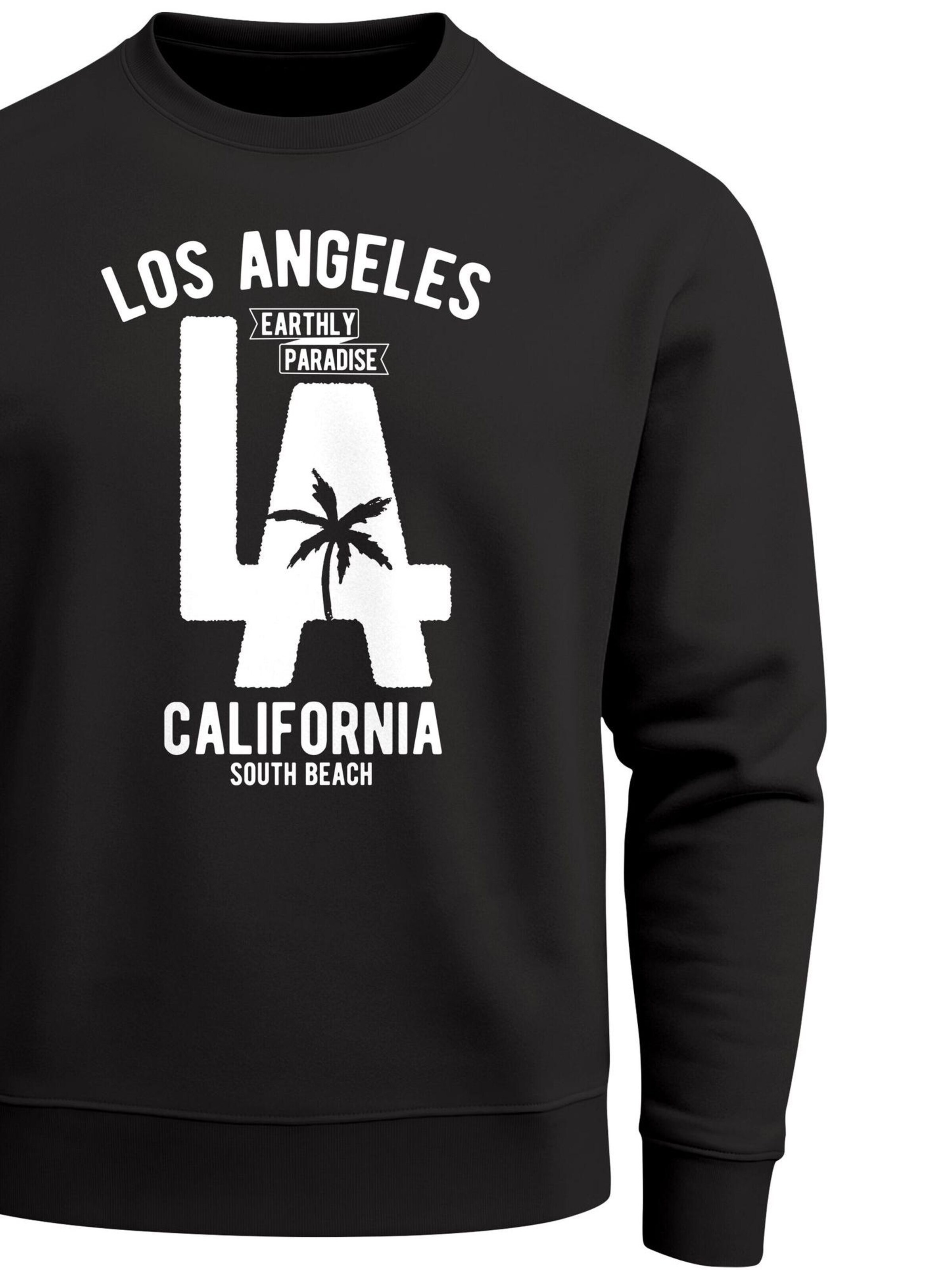 Neverless Sweatshirt 'LA California'‌‌‌ in Schwarz