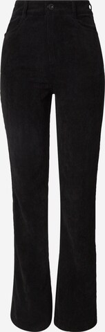 Nasty Gal Flared Trousers in Black: front