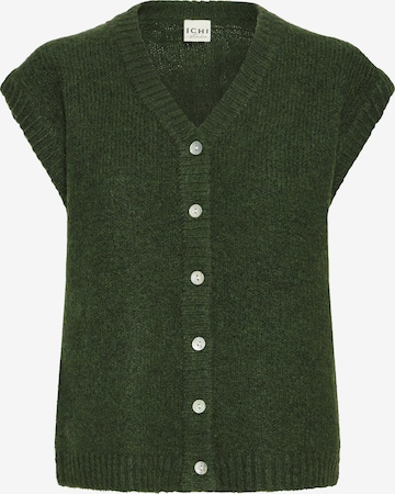 ICHI Gebreide bodywarmer 'IHBelablue' in Groen: voorkant
