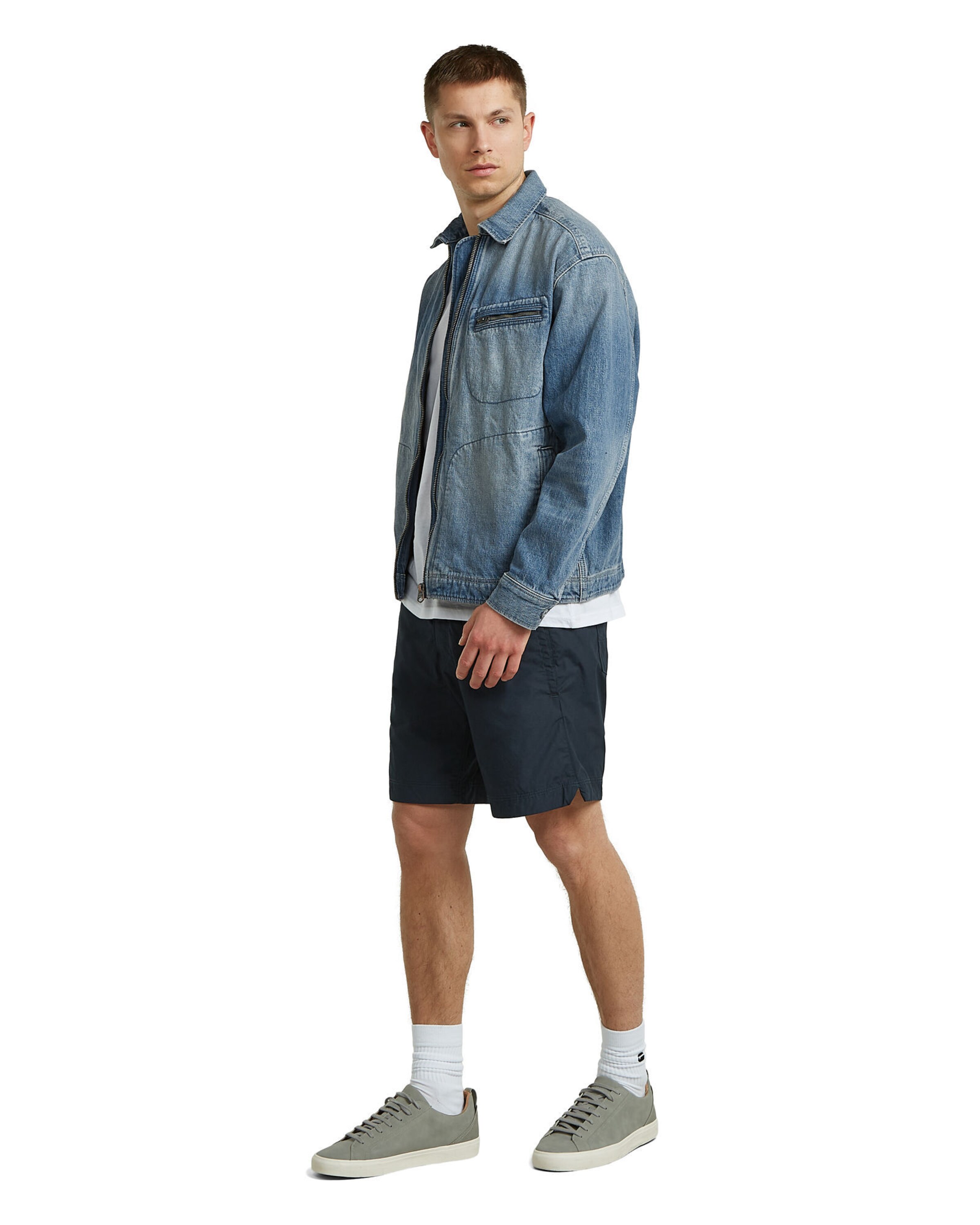 G-STAR Regular Shorts -'Sport Trainer Short 2.0' in Blau
