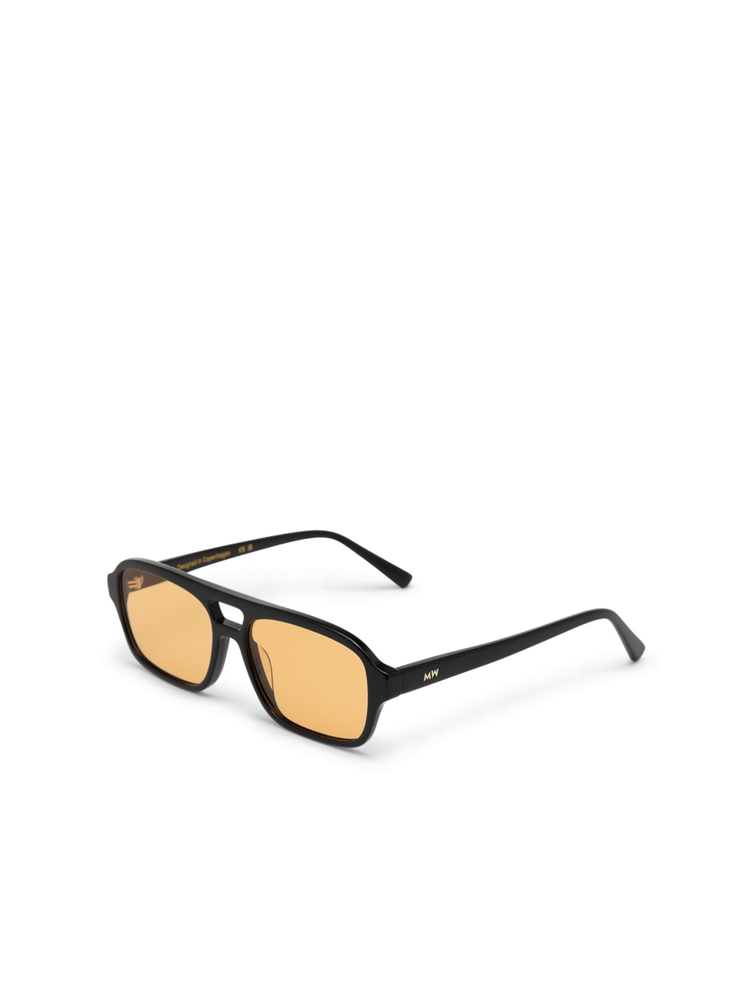 MessyWeekend Zonnebril 'Burt' in Zwart: voorkant