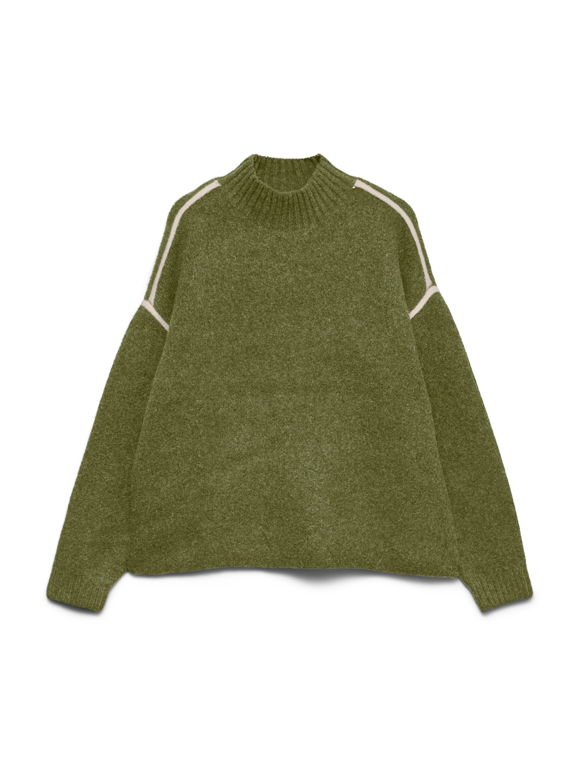 VERO MODA Sweater 'VMBOOM' in XS in Olive / White, Item view