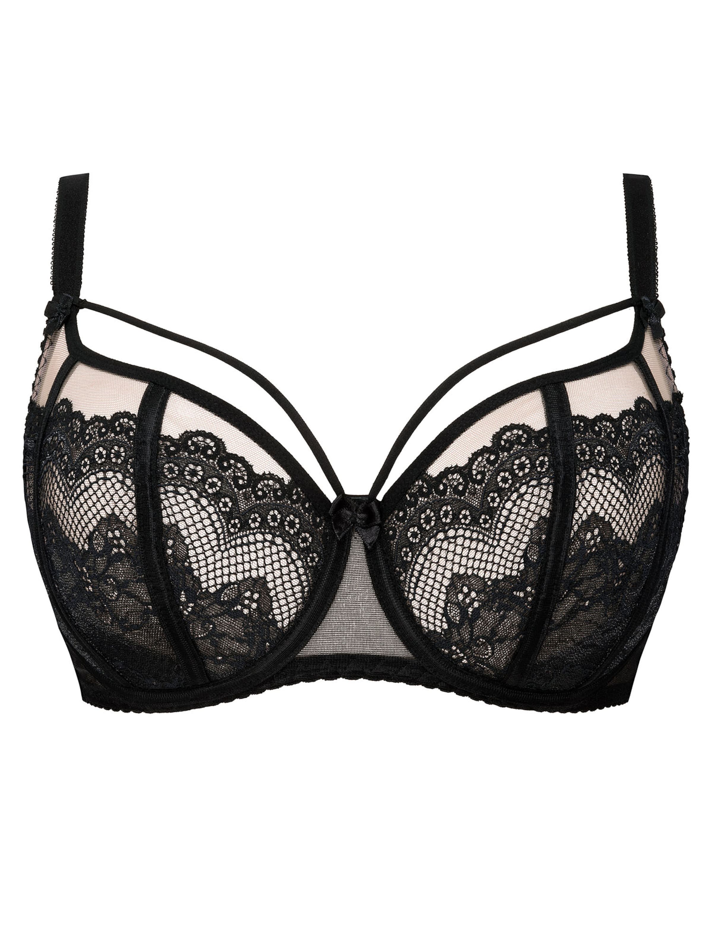 Azal T-shirt Bra 'Otylia' in Black: front