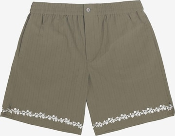 ProhibitedLoosefit Hlače - zelena boja: prednji dio