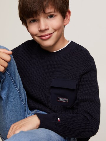 TOMMY HILFIGER Sweatshirt in Blau