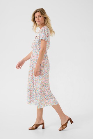 Robe 'Lina' Cream en bleu
