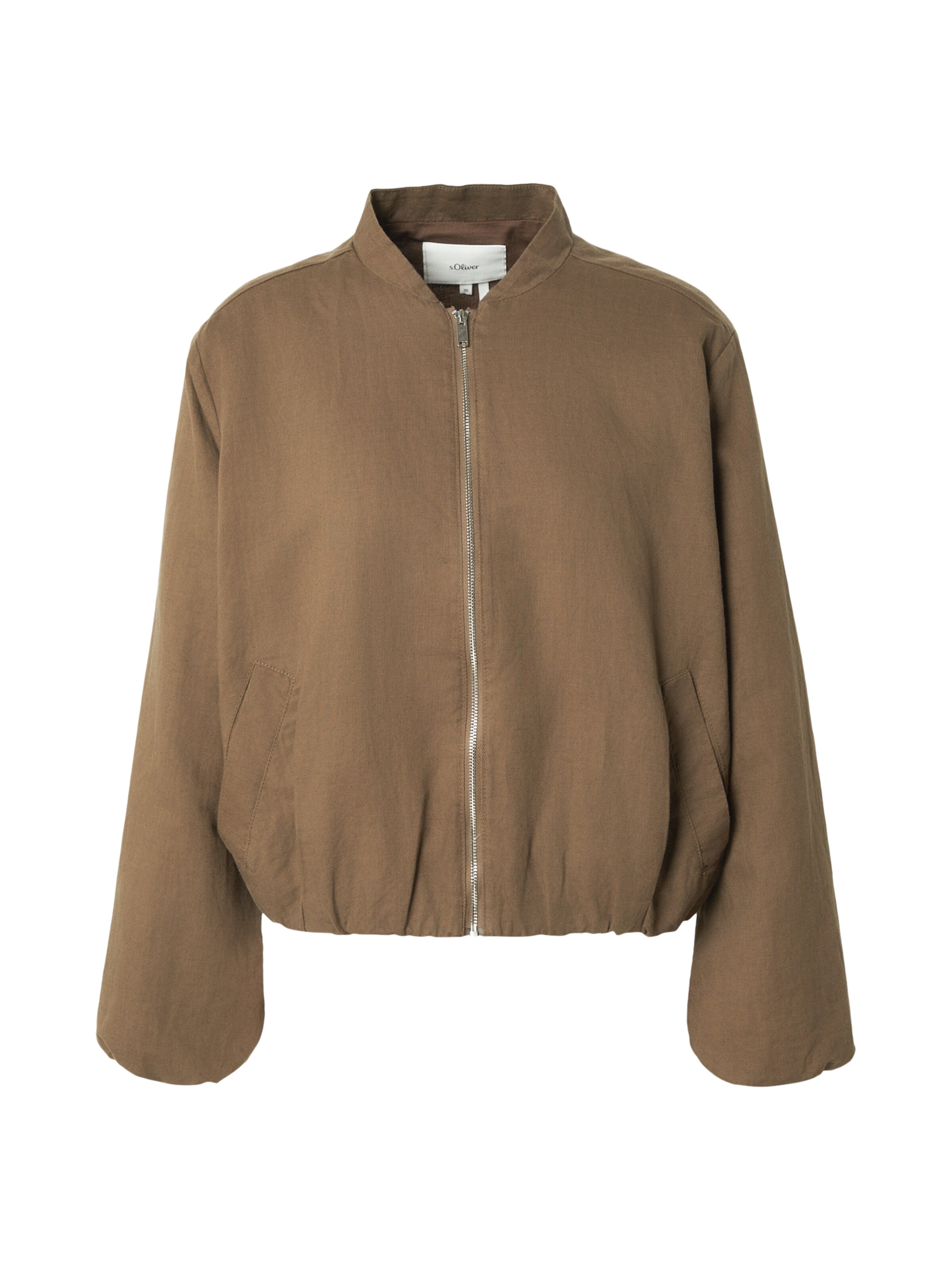 s.Oliver Men Tall Sizes Between-Season Jacket in Brown: front