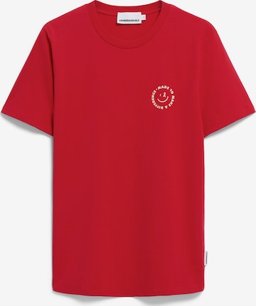 ARMEDANGELS Shirt 'Jaames Smiley' in Red: front