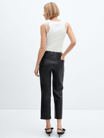 Regular Pantaloni 'Lille' de la MANGO pe negru