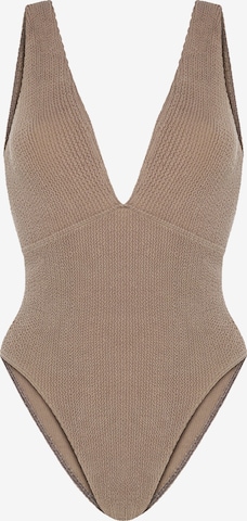 SORBET ISLAND Badeanzug 'Ariel' in Braun: Vorderseite