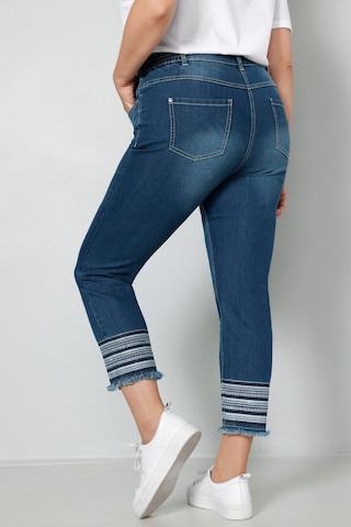 Coupe slim Jean MIAMODA en bleu