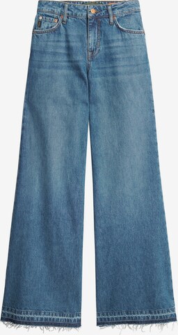 Superdry Wide leg Jeans in Blauw: voorkant