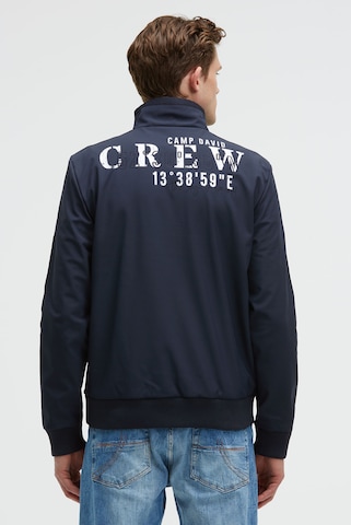 CAMP DAVID Between-season jacket in Blue: front
