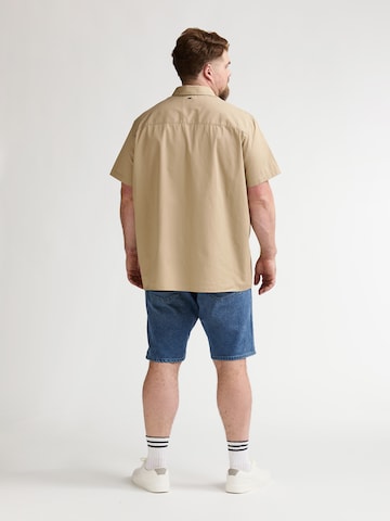 Petrol Industries Regular fit Overhemd 'Trailhawk' in Beige