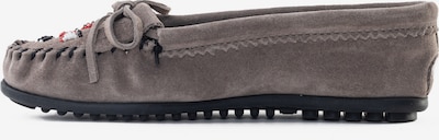 Minnetonka Mocassin 'Thunderbird' en gris foncé, Vue avec produit