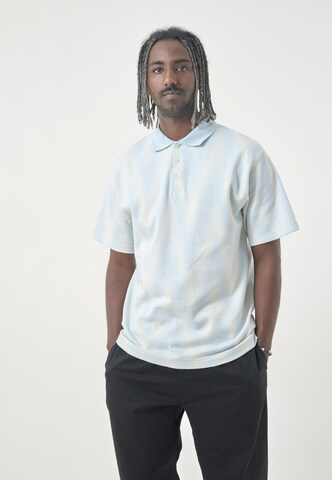 Cleptomanicx Polo-Shirt 'Ziggy' in Blau: Vorderseite