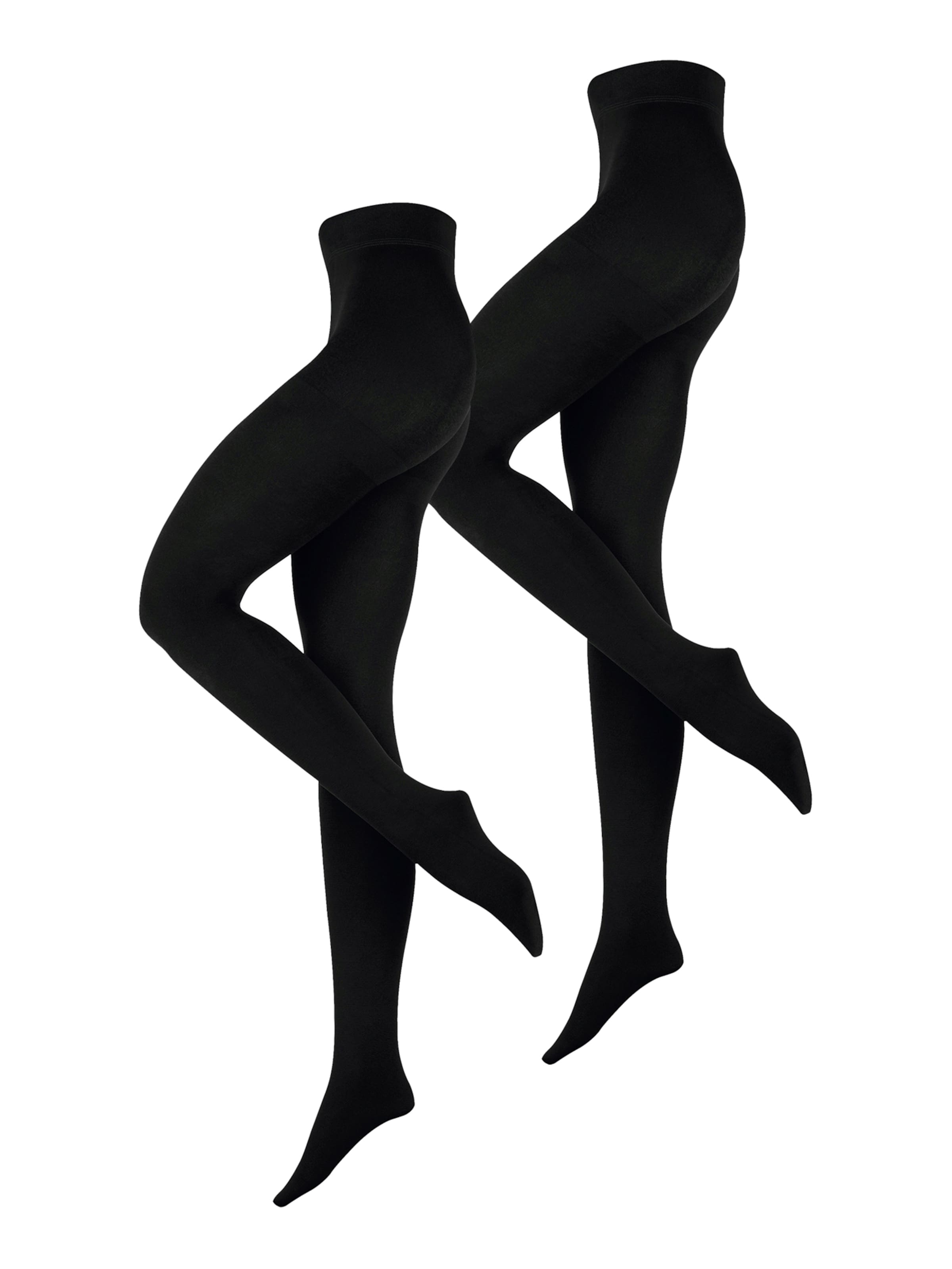 Nur Die Fijne panty 'Wohlig Warm' in Zwart: voorkant